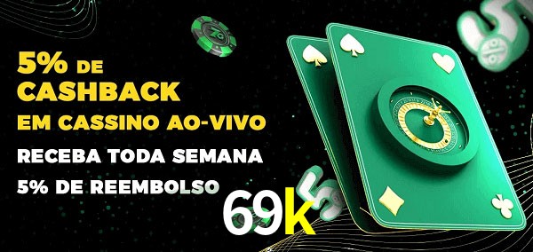 Promoções do cassino ao Vivo 69k
